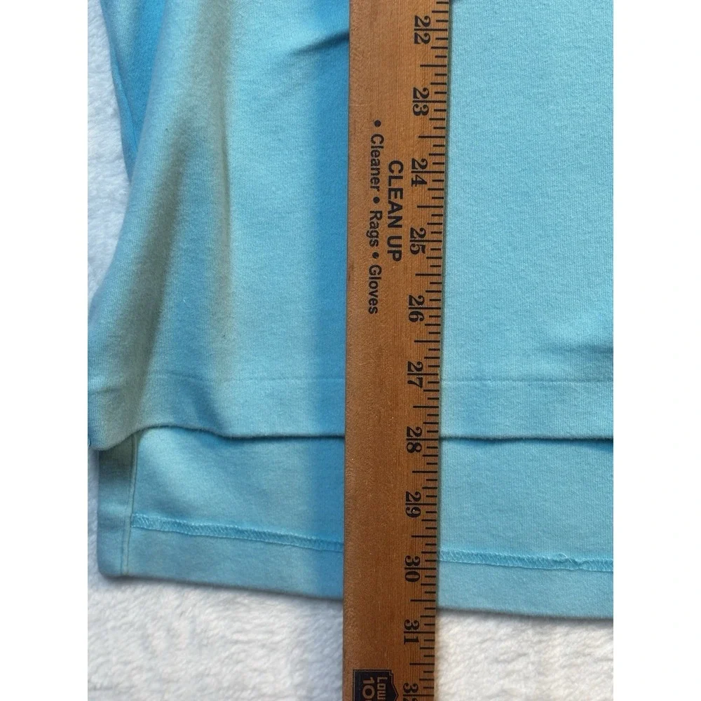 Vintage Ralph Lauren Polo Men's Shirt Large Turquoise‎ Pink Pony Preppy Blue